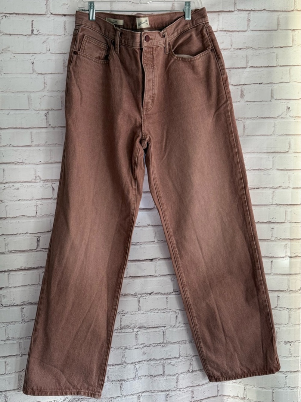 Universal Thread Straight Leg Jeans in Mauve Brown